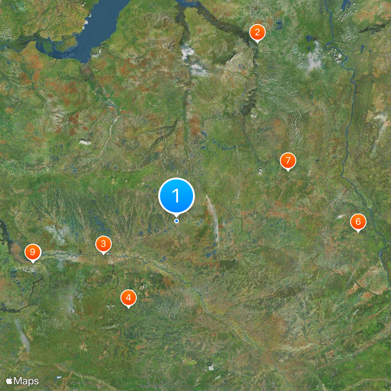 Raduzhny Map