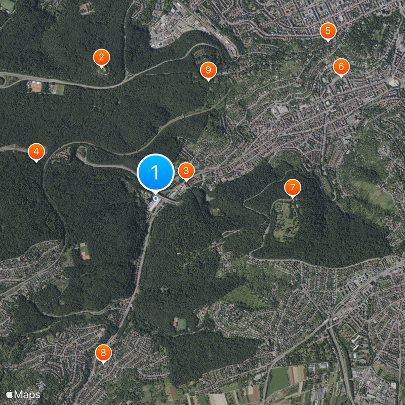 Stuttgart Stadtbahn Map