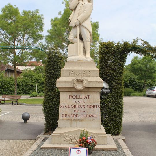 War memorial of Polliat Cemetery