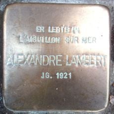 Stolperstein à la mémoire d’Alexandre Lambert