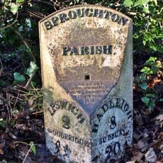 Milepost, Hadleigh Road, Chantry Park