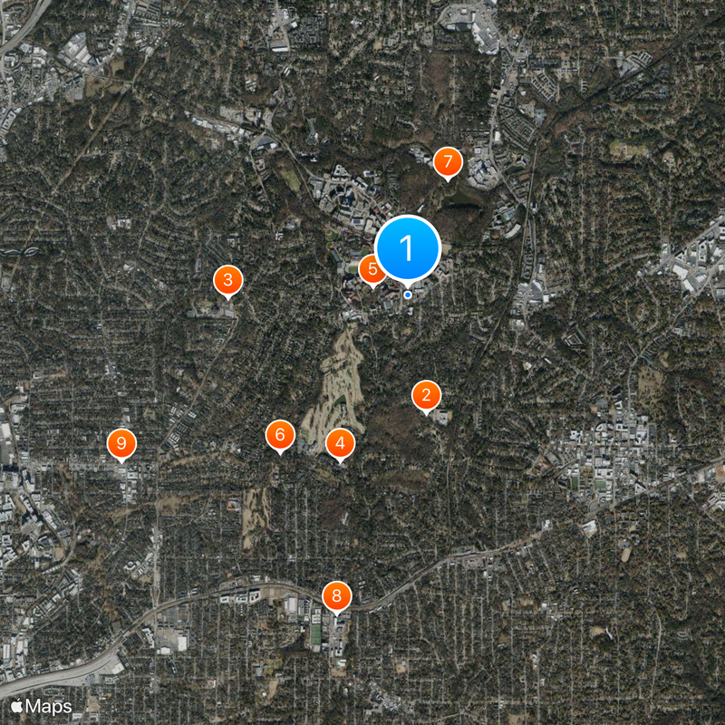 Emory University School of Law Map