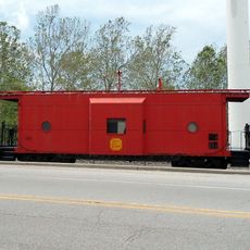 Kansas City Southern Railway Locomotive No. 73D and Caboose No. 385