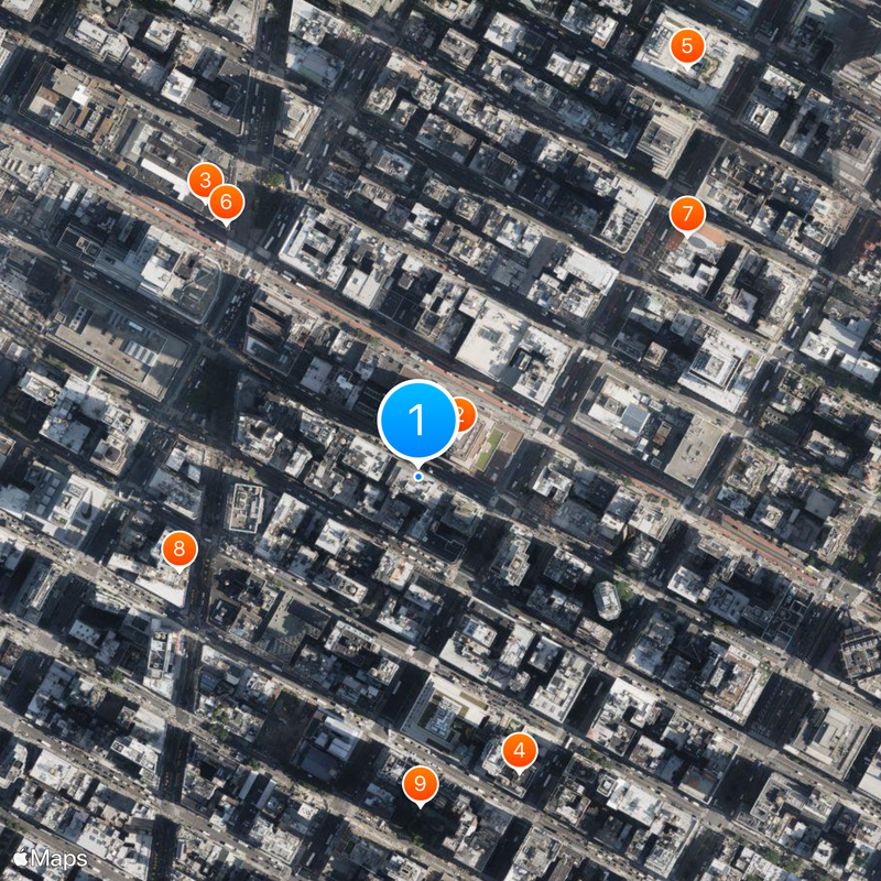 WCBS-FM Map