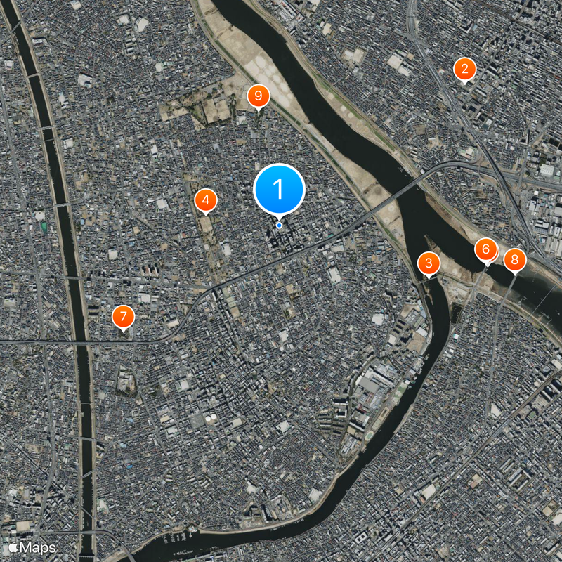 Shinozaki Station Map
