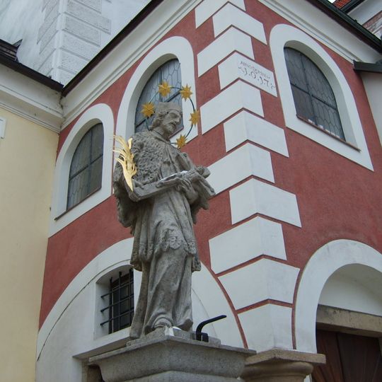Statue of John of Nepomuk in Pelhřimov, Masarykovo náměstí