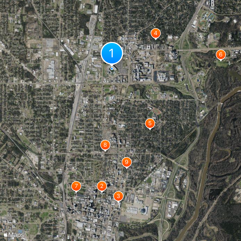 Mississippi Veterans Memorial Stadium Mappa