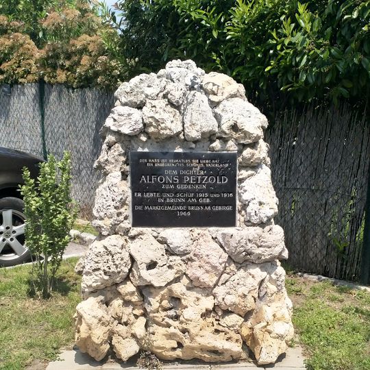 Alfons Petzold memorial