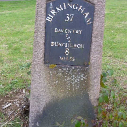 Milestone, 50m SE of A45 by-pass roundabout