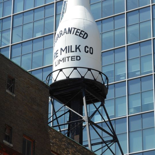Guaranteed Pure Milk bottle