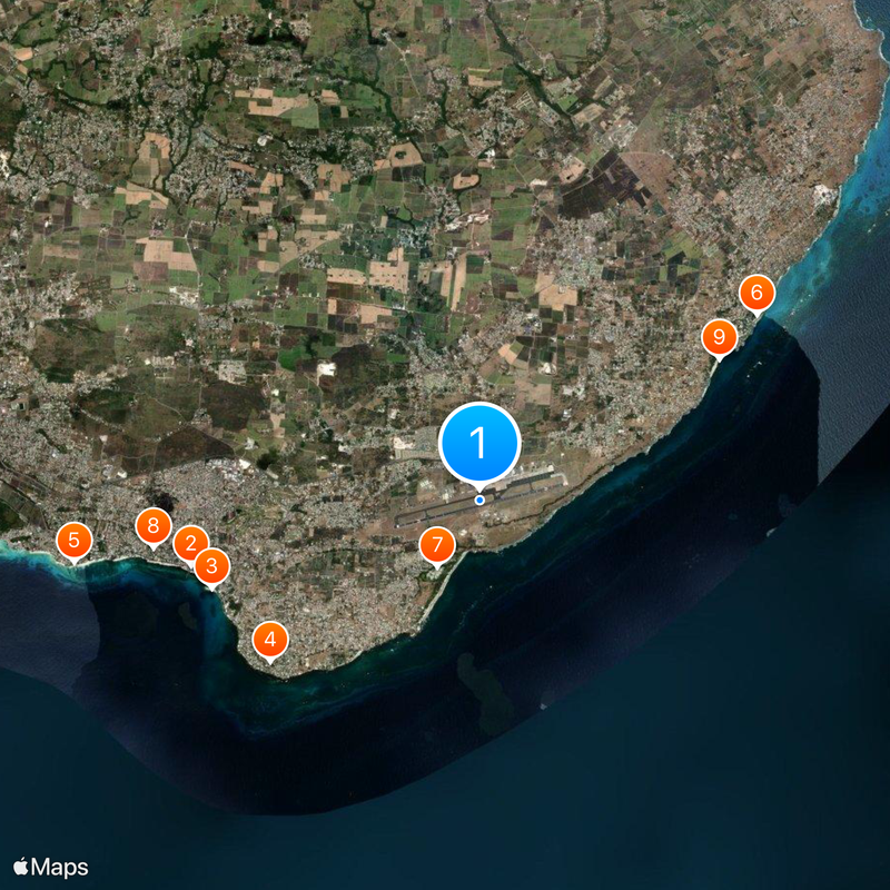 Grantley Adams International Airport Map