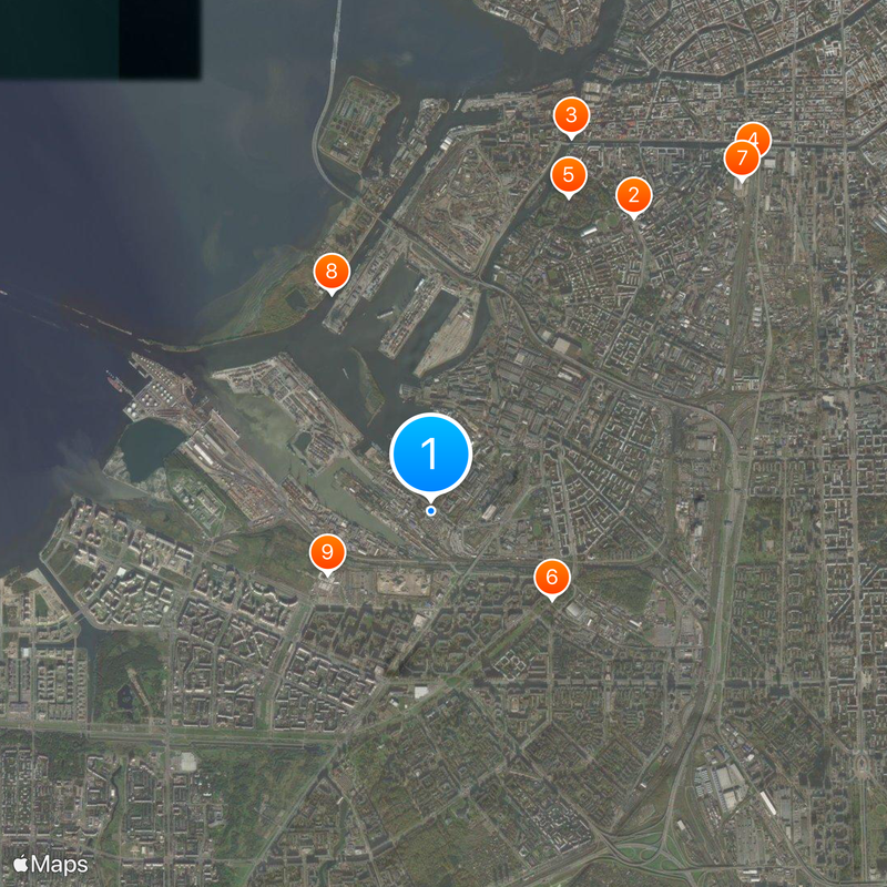 Distrito de Kirovsky Mapa