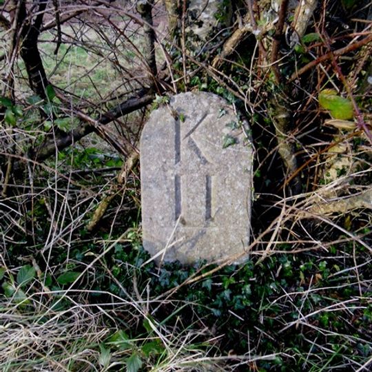 Milestone Opposite End Of Lane To Staveley