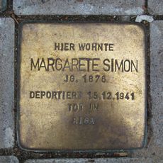 Stolperstein em memória de Margarete Simon