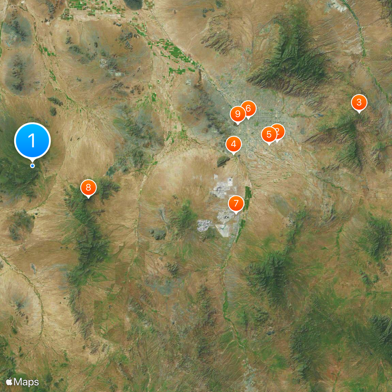 Condado de Pima Mapa