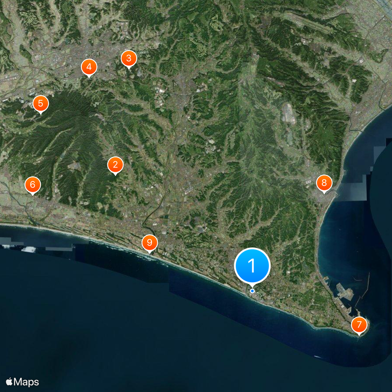 Hamaoka Nuclear Power Plant Map