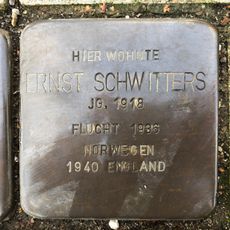 Stolperstein dedicated to Ernst Schwitters