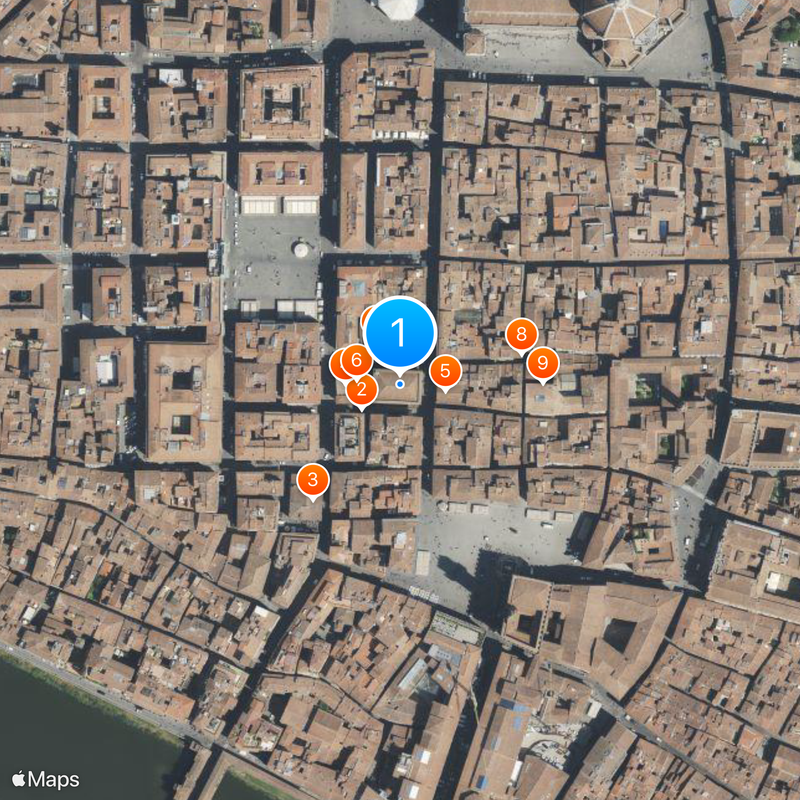 Iglesia de Orsanmichele Mapa