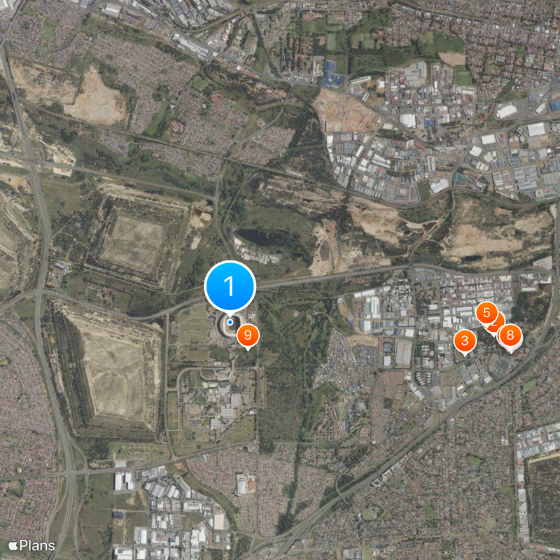 Soccer City Stadium Map