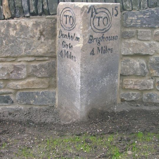 Milestone, Brighouse & Denholme Road, Stone Chair