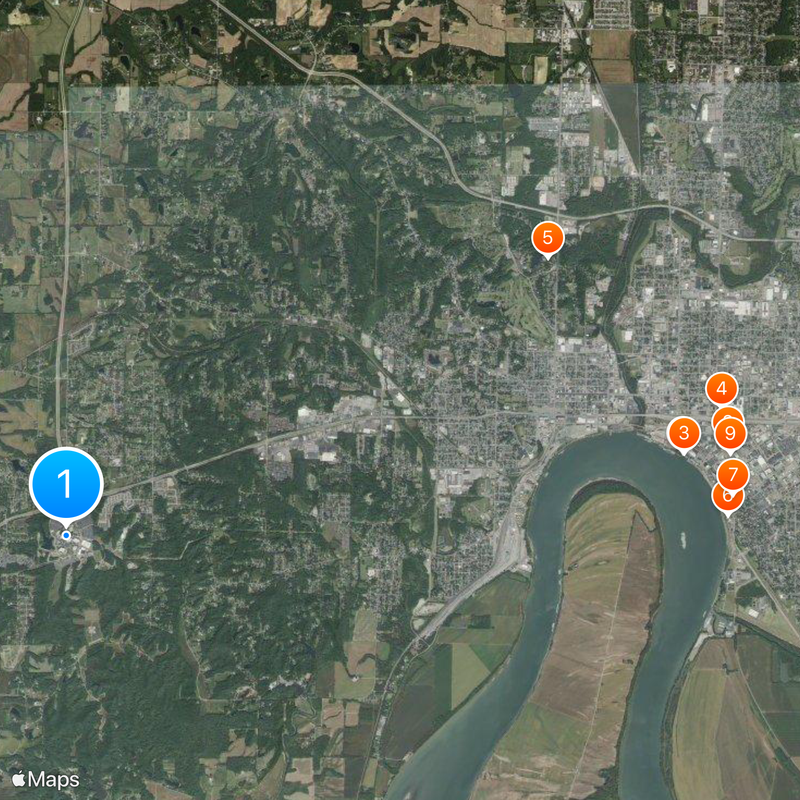 University of Southern Indiana Map