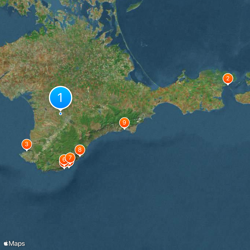 Półwysep Krymski Mapa