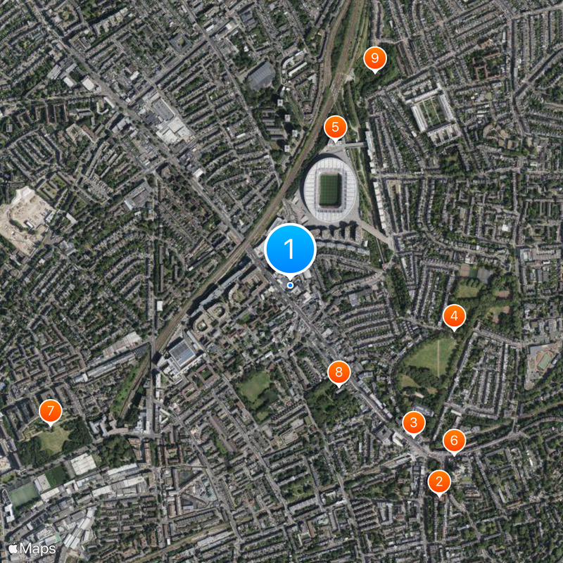University of North London Map