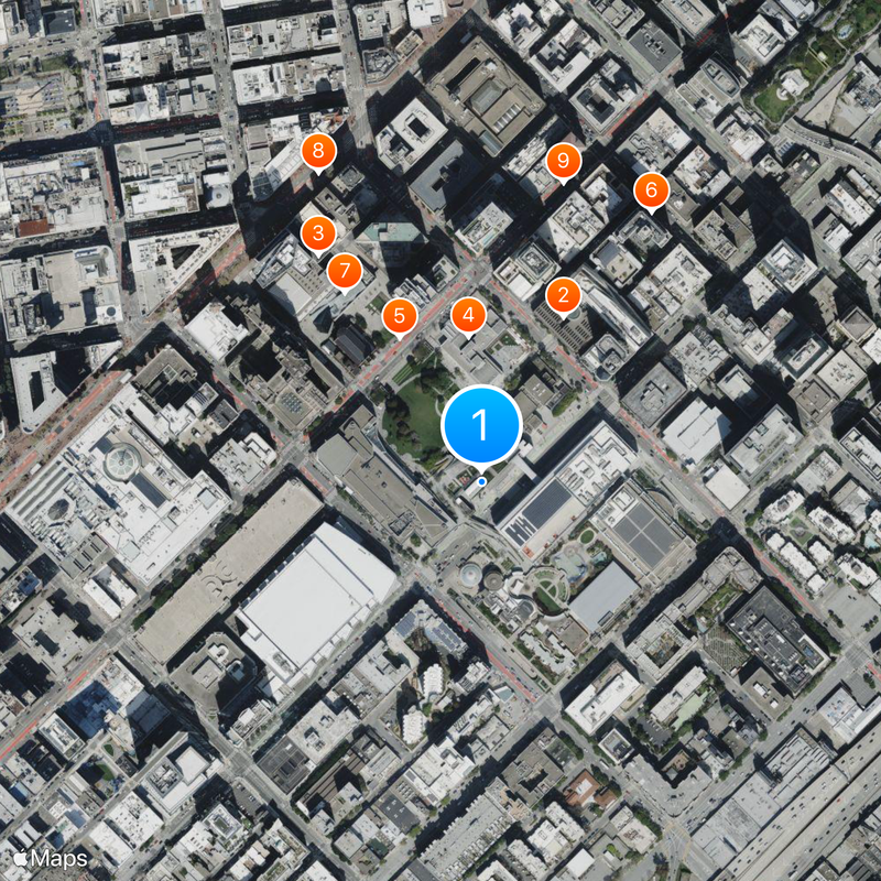 Moscone Center Map