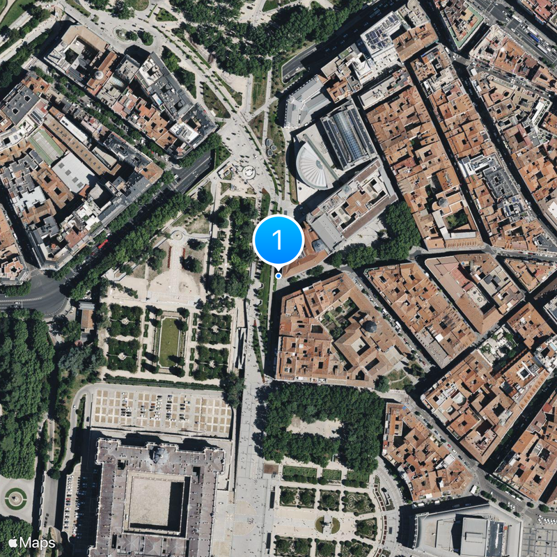 Senaat van Spanje Kaart