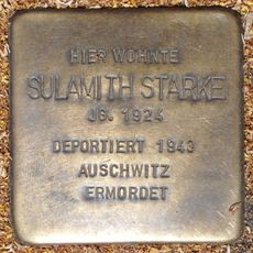 Stolperstein à la mémoire de Sulamith Starke
