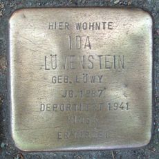 Stolperstein dedicated to Ida Löwenstein