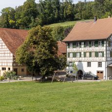Talmühle Oberstammheim, Mühlengebäude mit Scheune