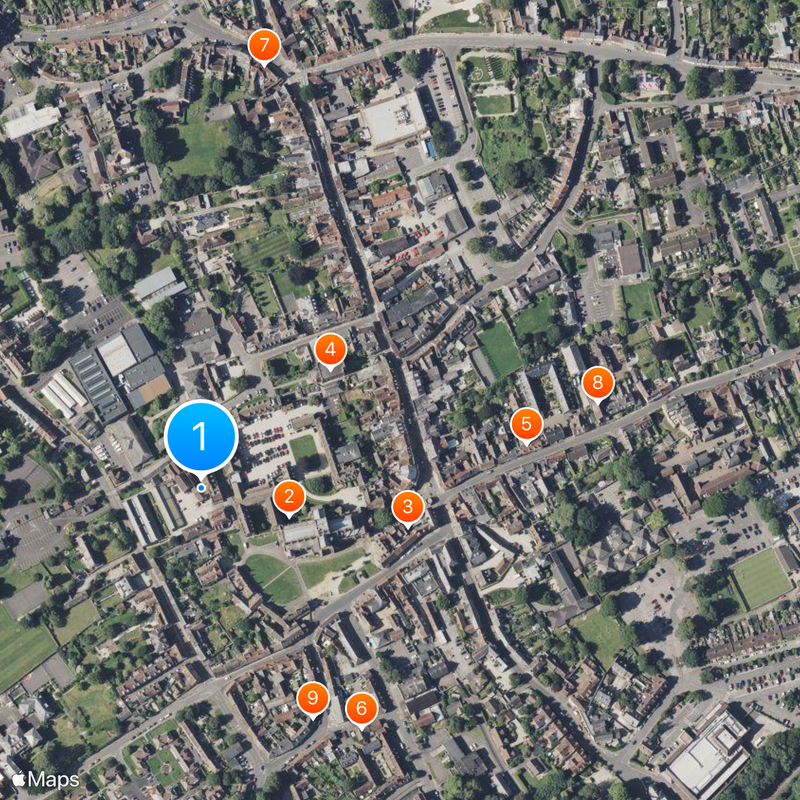 Sherborne School Map