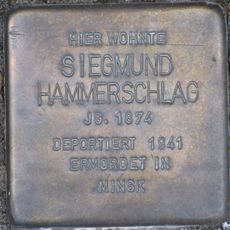 Stolperstein dedicated to Siegmund Hammerschlag
