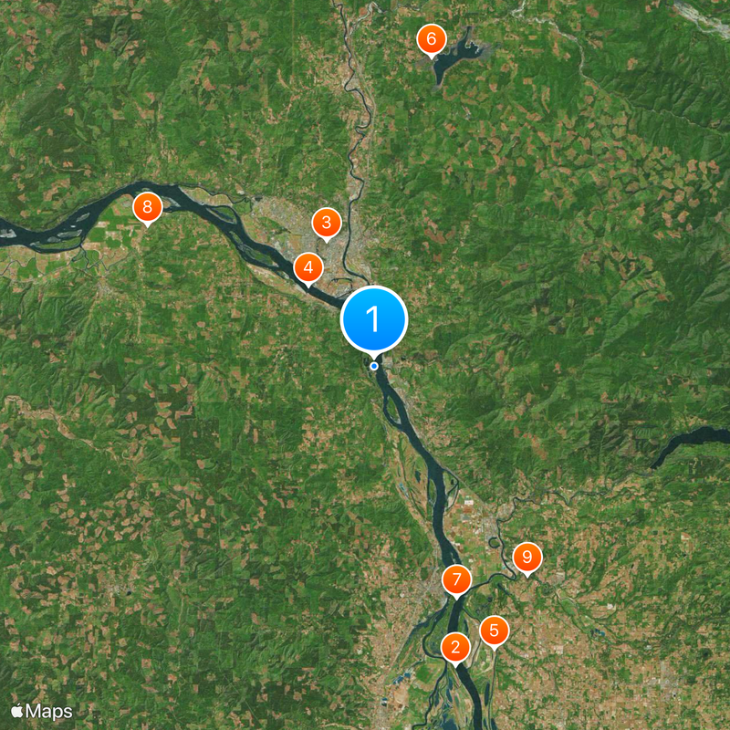 Trojan Nuclear Power Plant Map