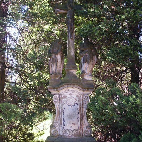 Cross near St. Wenceslas Church