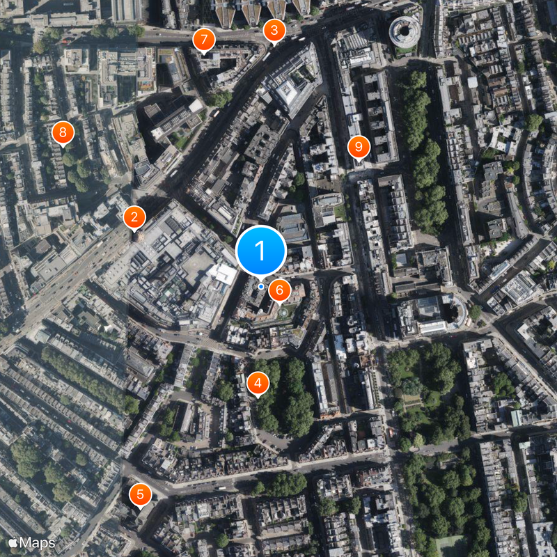 Embassy of Ecuador, London Map
