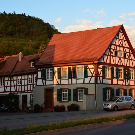 Half-timbered house at Lehrstrasse 1