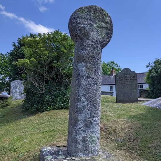Wayside cross in St  Gerran's churchyard
