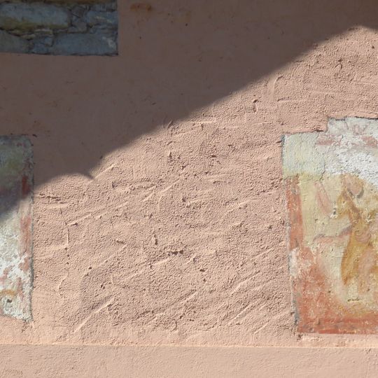 Catholic church building, mural, Work of art