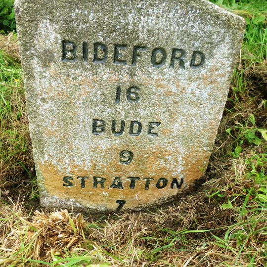Milestone, Woolley, just S of Bradworthy turn