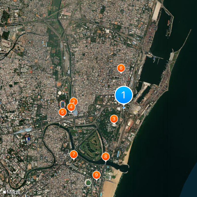 Chennai Port Map