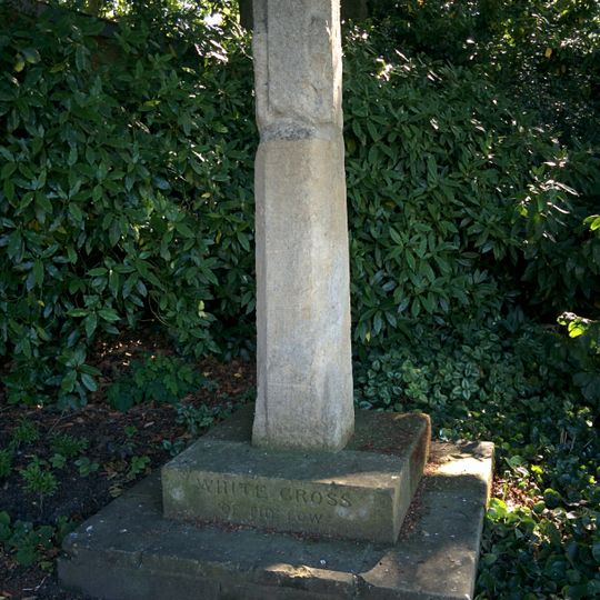 Remains Of White Cross In Garden Of Number 15