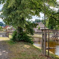 Lávka přes Divokou Orlici v Žamberku proti Orlické ulici