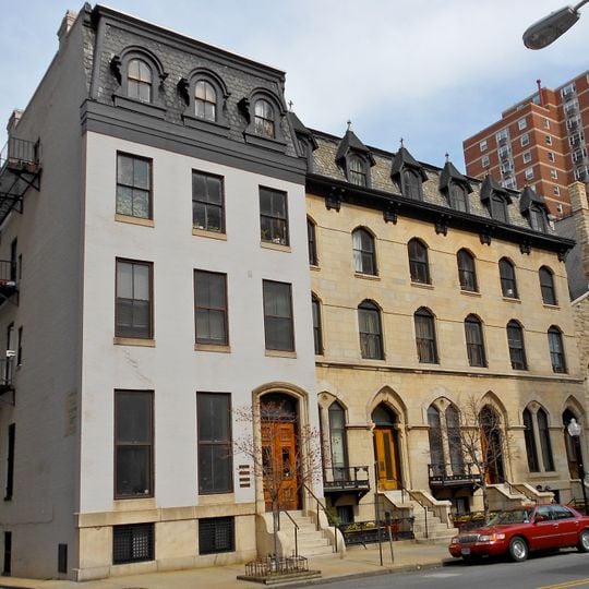 Buildings at 10, 12, 14, and 16 East Chase Street