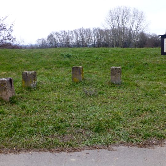 District stones at Weschnitz river