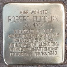 Stolperstein dedicated to Robert Feddern