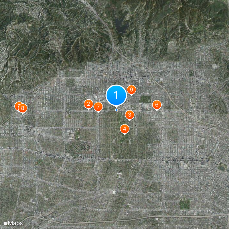 Melrose Avenue Map