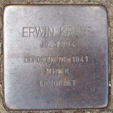 Stolperstein dedicated to Erwin Kraus