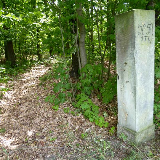 Sächsisch-Preußischer Grenzstein: Pilar Nr. 177